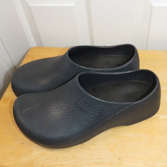 Men’s Birkenstock Super Birkis Clogs Shoes EU Size 43 US Size 10 Navy Blue - Picture 4 of 8